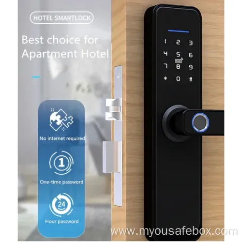 Smart WiFi Door Lock with Fingerprint & Password Access